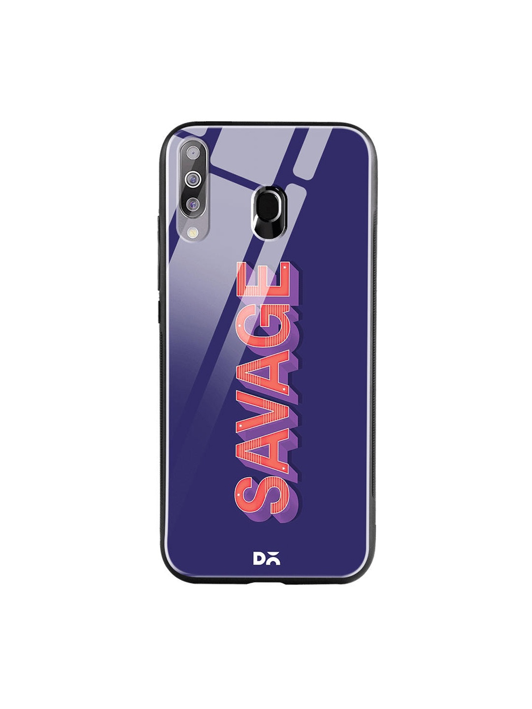

DailyObjects Navy Blue & Orange A Savage Samsung Galaxy M30 Shock Absorbent Glass Case