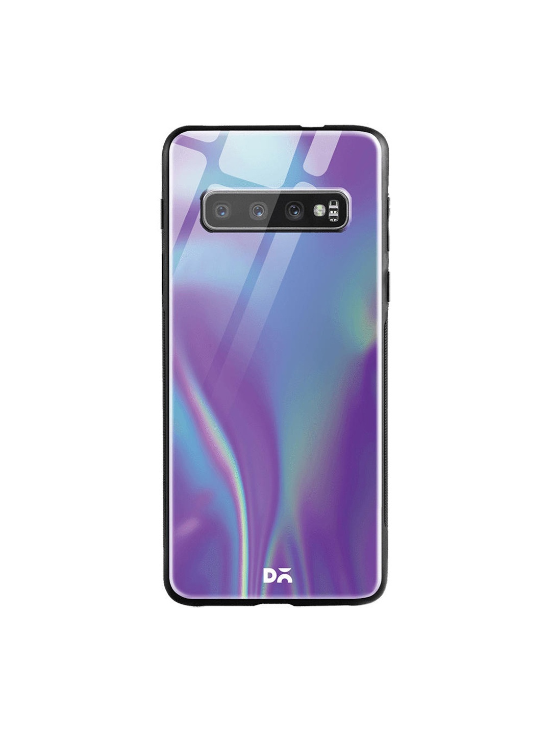 

DailyObjects Blue & Purple Holo Satin Samsung Galaxy S10 Glass Case