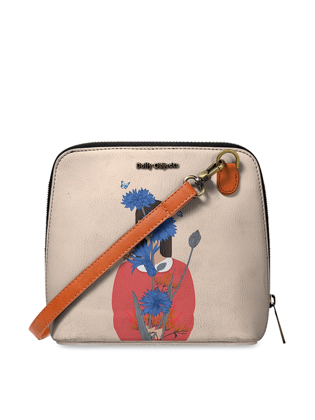

DailyObjects Multicoloured Printed Handcrafted Sling Bag, Multi