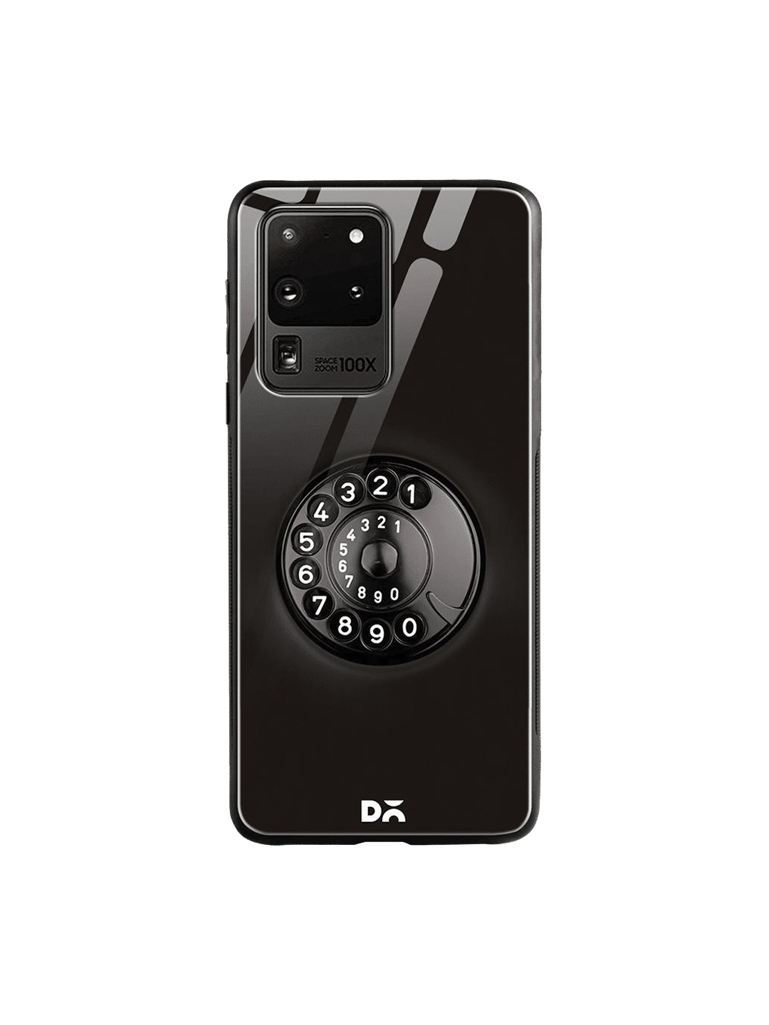 

DailyObjects Black Dialer Samsung Galaxy S20 Ultra Shock Absorbent Glass Case