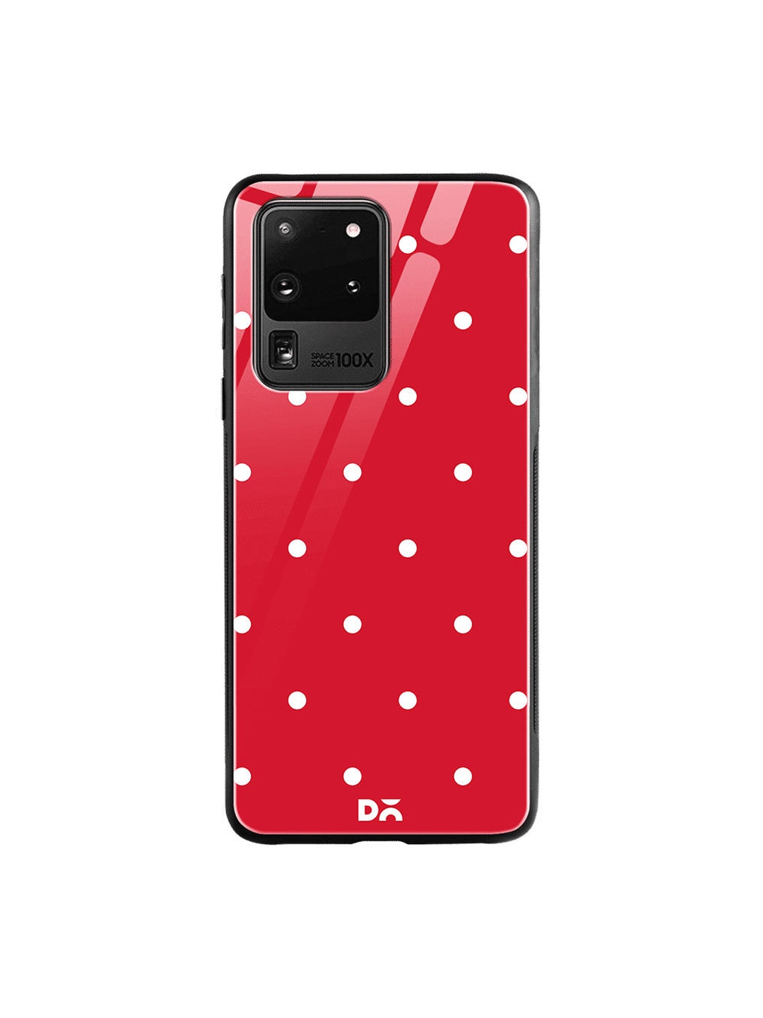 

DailyObjects Red Bubbles Scarlet Samsung Galaxy S20 Ultra Shock Absorbent Glass Case