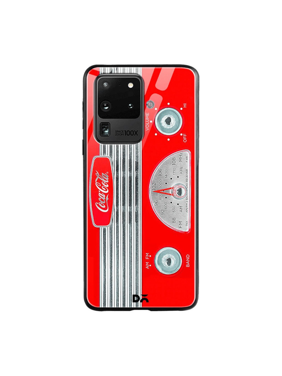 

DailyObjects Red & Grey Coke Radio Samsung Galaxy S20 Ultra Shock Absorbent Glass Case