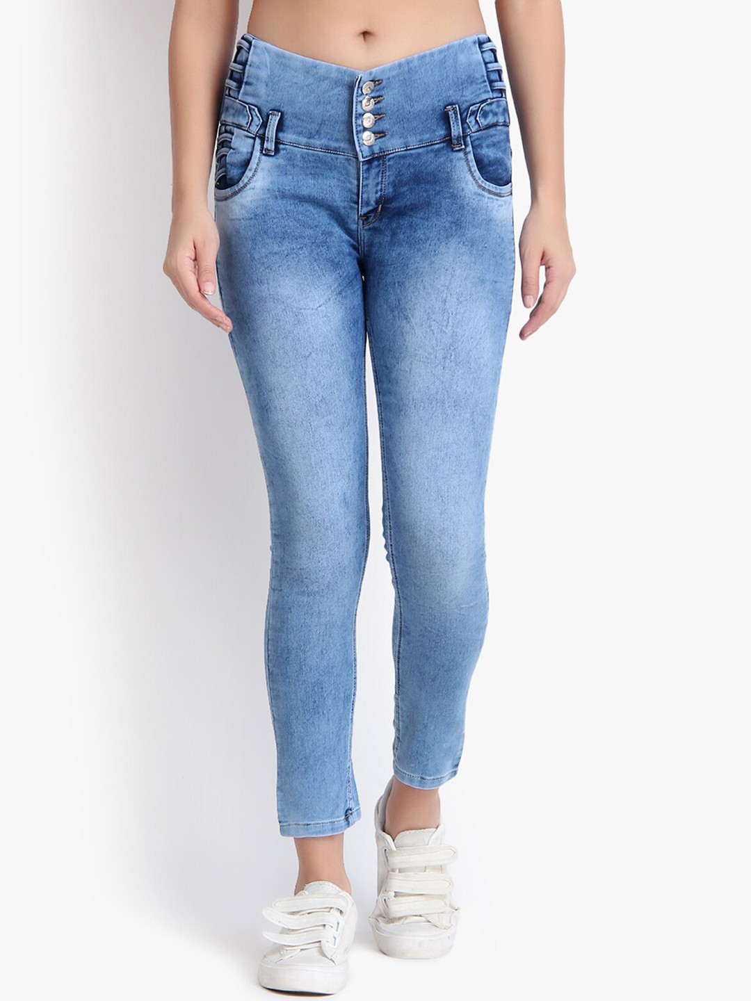 

Perfect Outlet Women Blue Skinny Fit High-Rise Clean Look Jeans