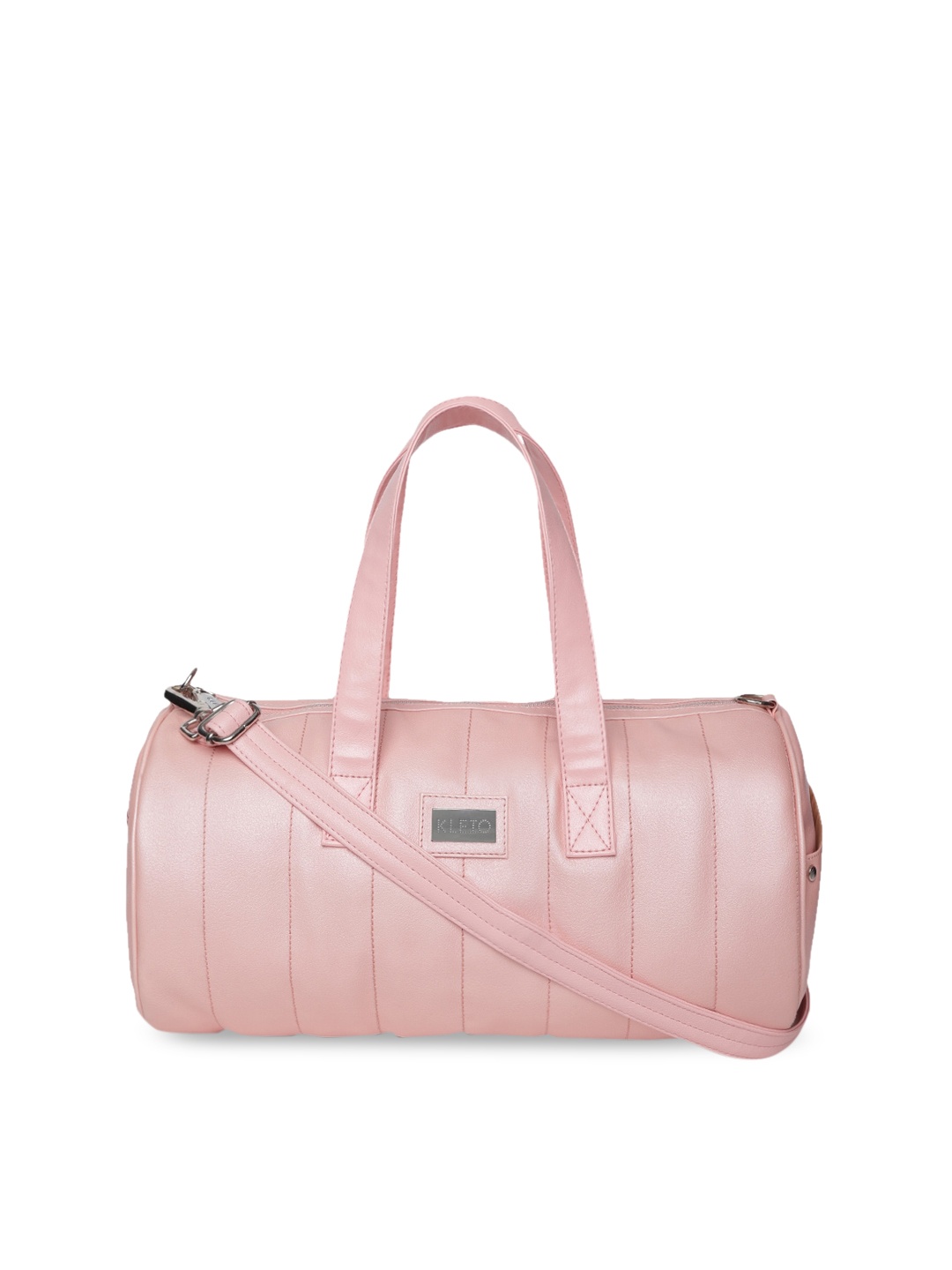 

KLEIO Women Vegan Quilted Gym Bag, Pink