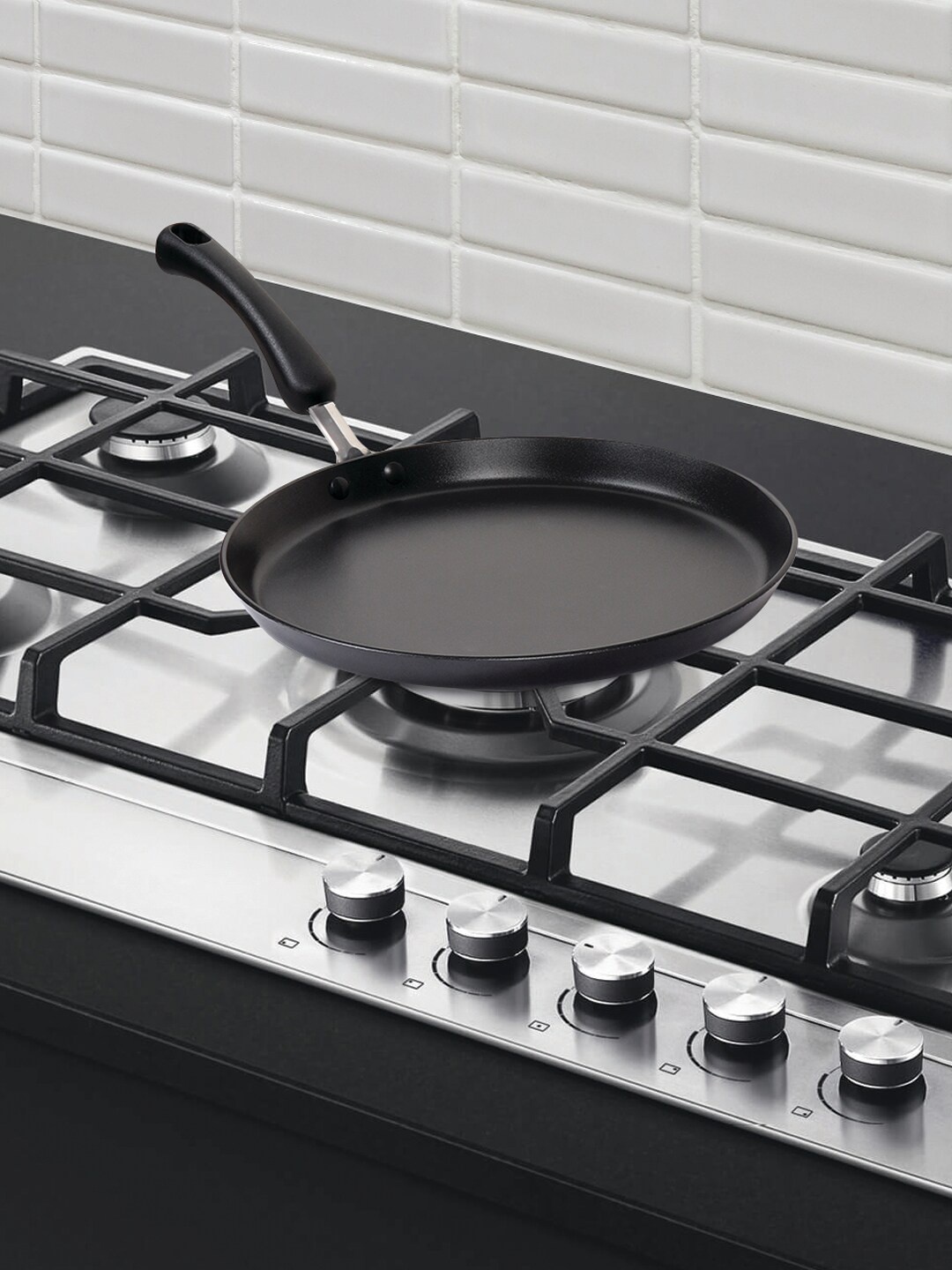 

MEYER Orange & Black Premium Thick Non-Stick Flat Dosa Tawa
