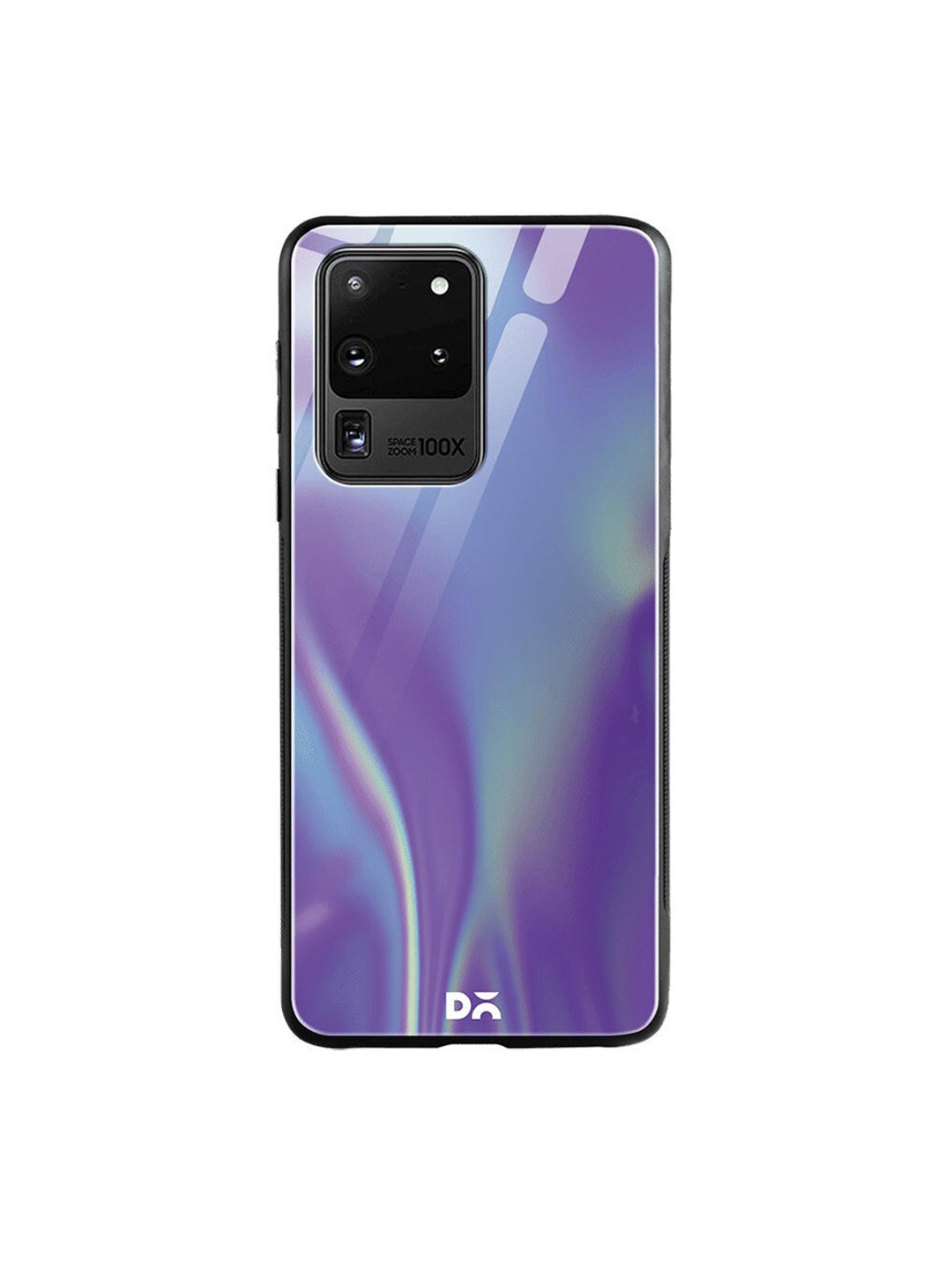 

DailyObjects Blue & Purple Holo Satin Samsung Galaxy S20 Ultra Shock Absorbent Glass Case