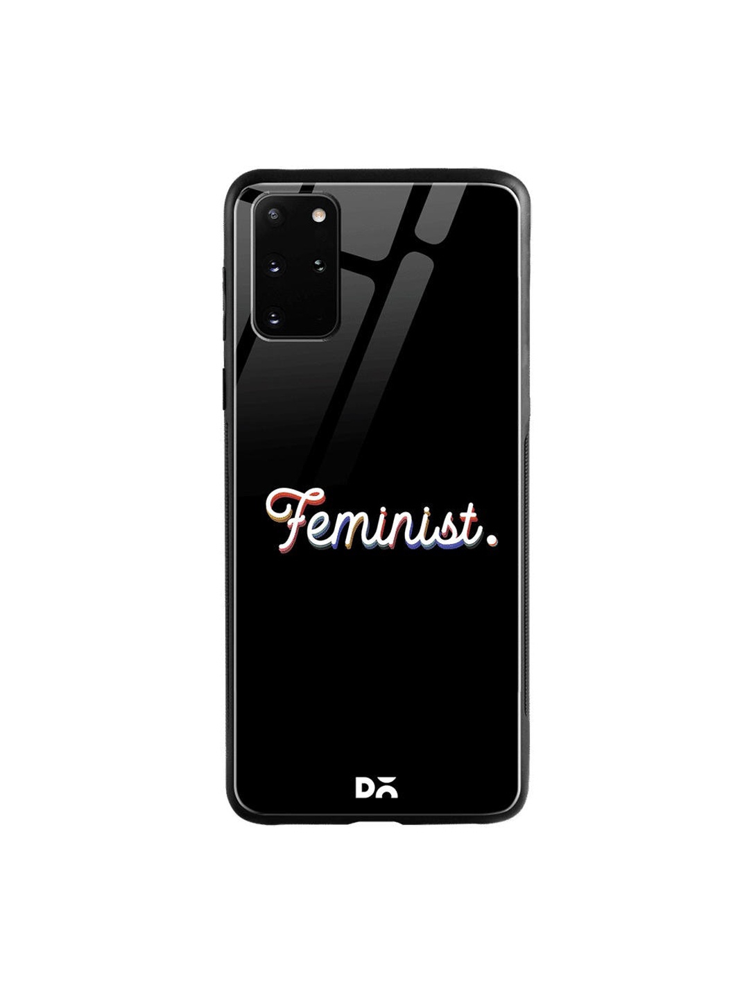 

DailyObjects Black & White The Feminist Samsung Galaxy S20 Plus Shock Absorbent Glass Case