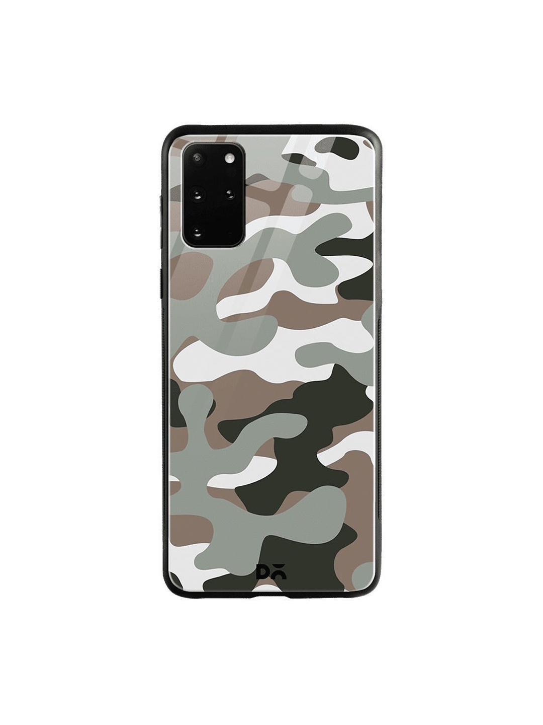 

DailyObjects Brown & Grey Camouflage Army Samsung Galaxy S20 Plus Shock Absorbent Glass Case