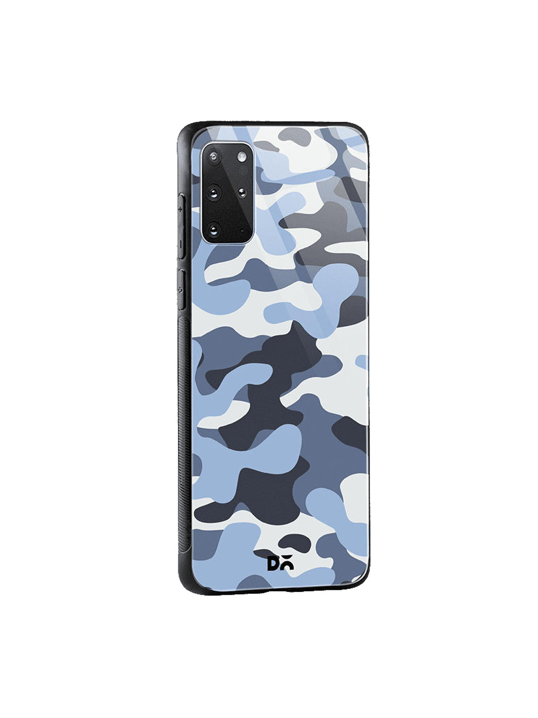 

DailyObjects Blue & White Camouflage Aqua Samsung Galaxy S20 Plus Shock Absorbent Glass Case
