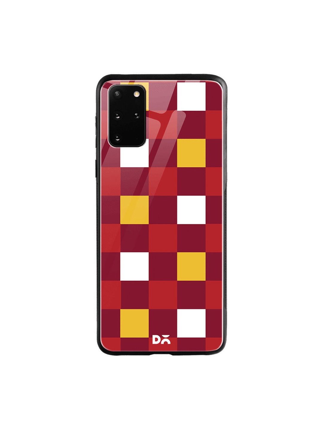 

DailyObjects Red & Yellow Quartet Checks 2 Samsung Galaxy S20 Plus Shock Absorbent Glass Case
