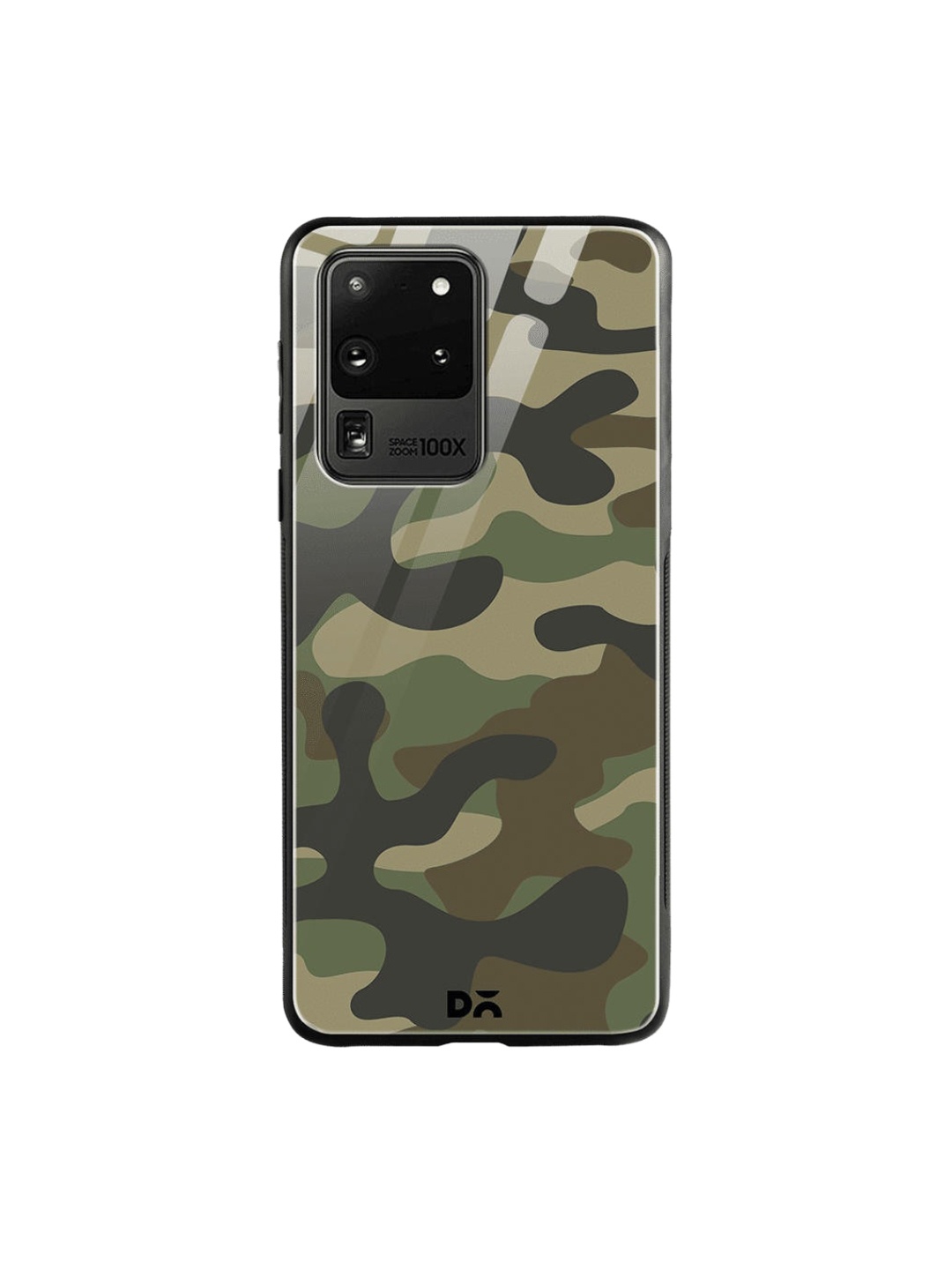 DailyObjects Green & Brown Camouflage Samsung Galaxy S20 Ultra Shock Absorbent Glass Case
