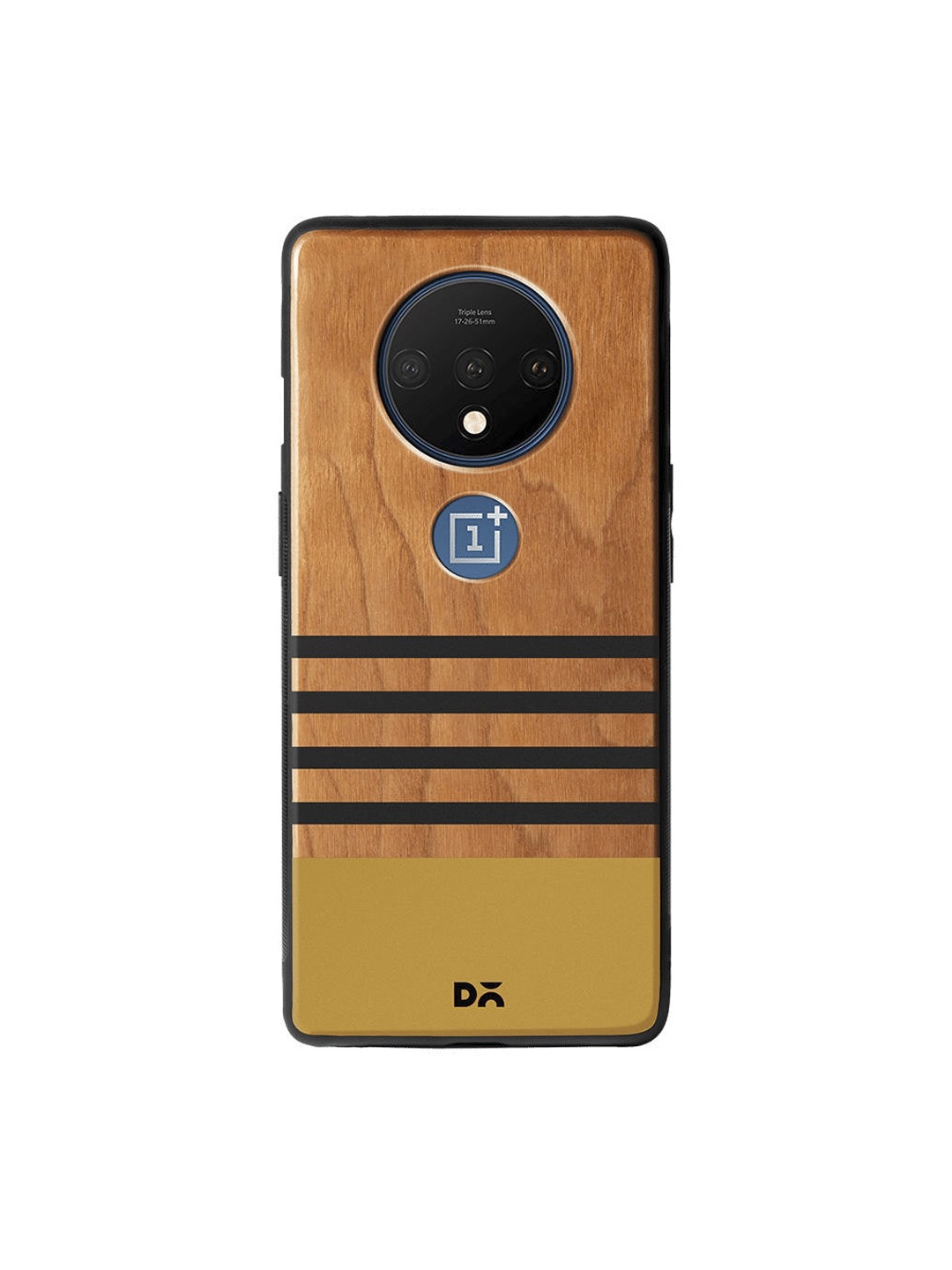 

DailyObjects Brown & Mustard Yellow Horizontal Wooden OnePlus 7T Case