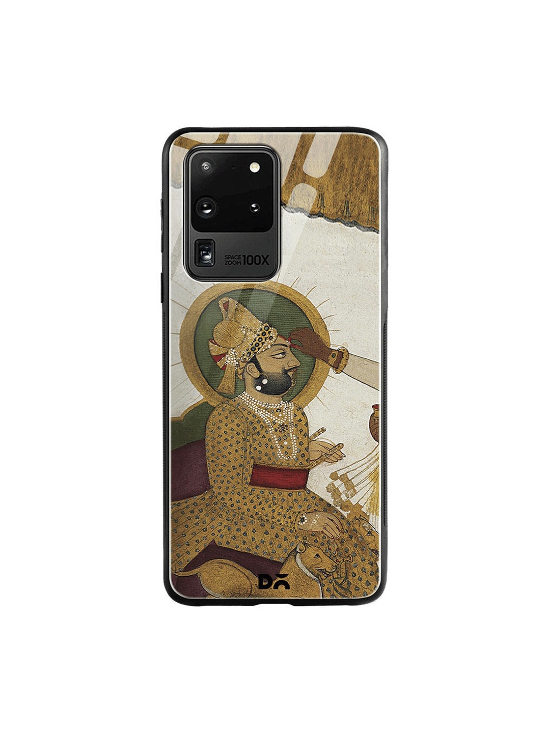 DailyObjects Brown & Grey Royal Tiika Samsung Galaxy S20 Ultra Glass Case