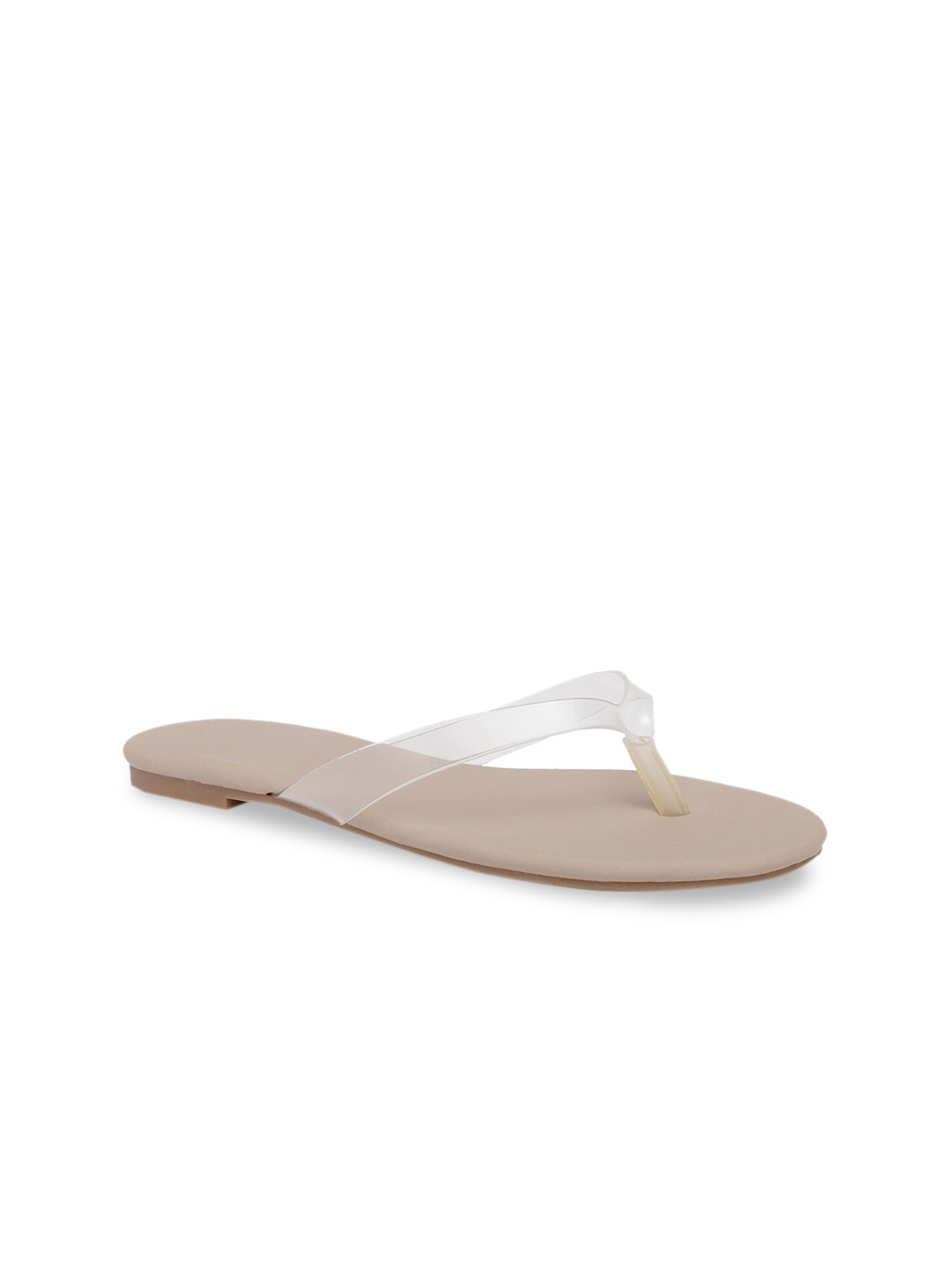 

Call It Spring Women Transparent Solid Open Toe Flats