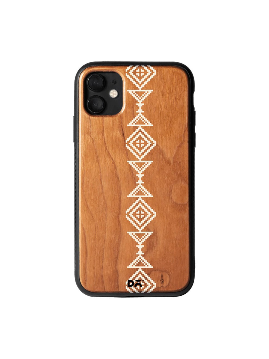 

DailyObjects Brown & White Art Arrow Wooden iPhone 11 Case
