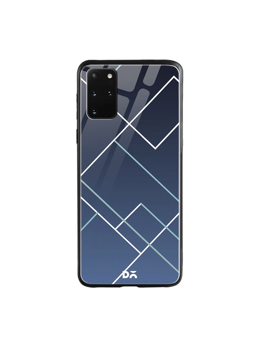 

DailyObjects Blue & White Nebula Tech Lines Samsung Galaxy S20 Plus Shock Absorbent Glass Case