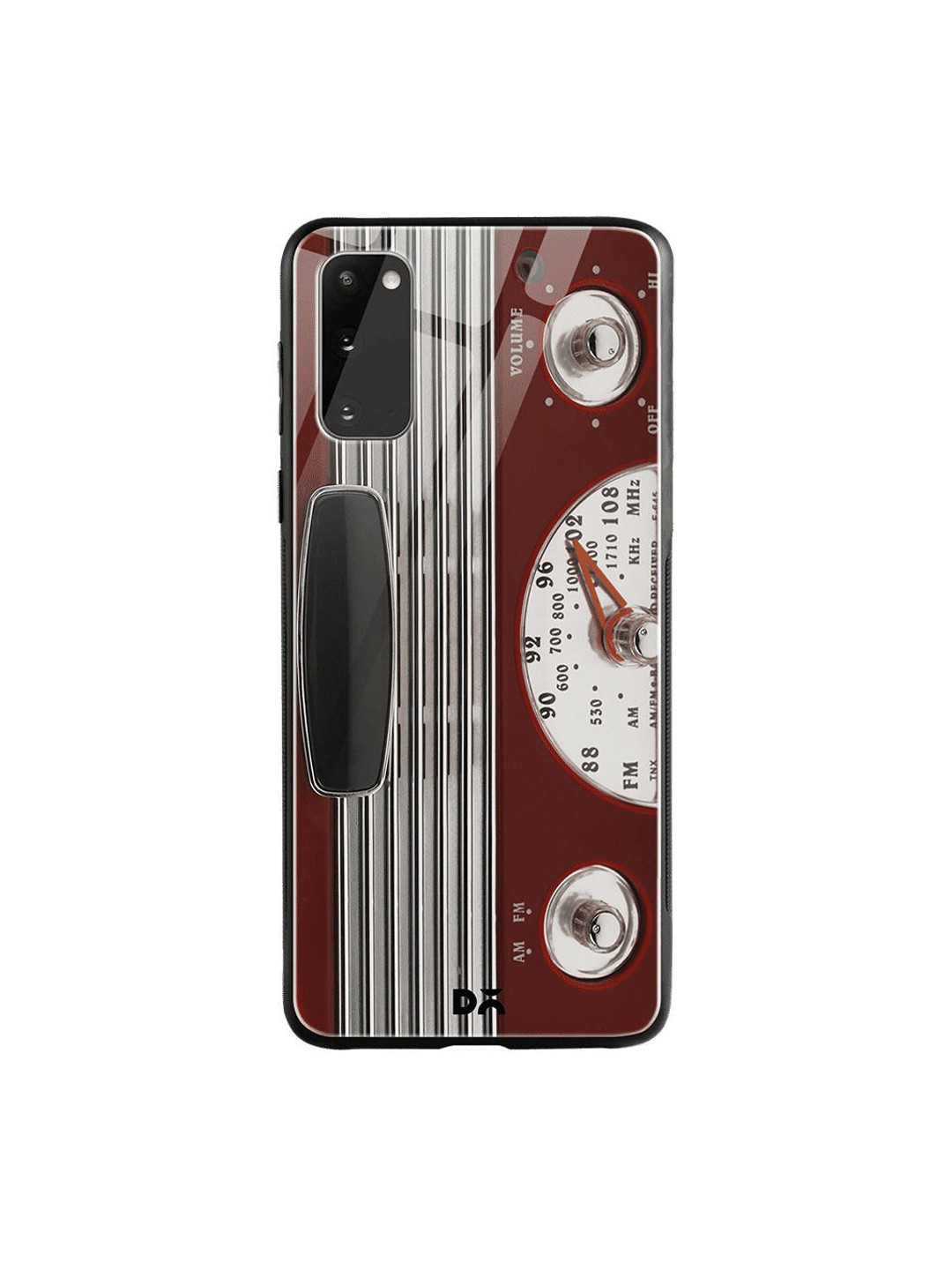 

DailyObjects Maroon & Grey Radio Samsung Galaxy S20 Shock Absorbent Glass Case