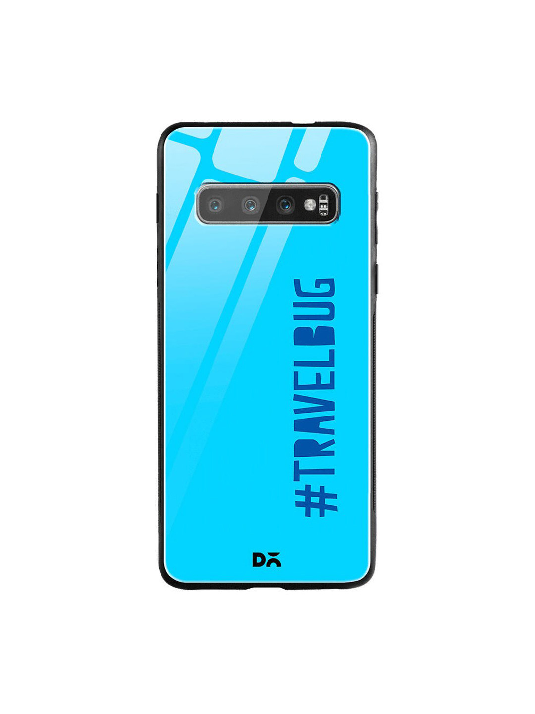 

DailyObjects Blue Travel Bug Samsung Galaxy S10 Shock Absorbent Glass Case