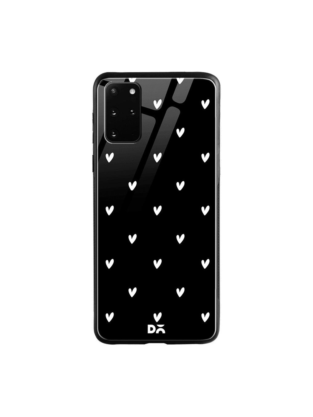 

DailyObjects Black & White Bundle Heart Achromatic Samsung Galaxy S20 Plus Shock Absorbent Glass Case