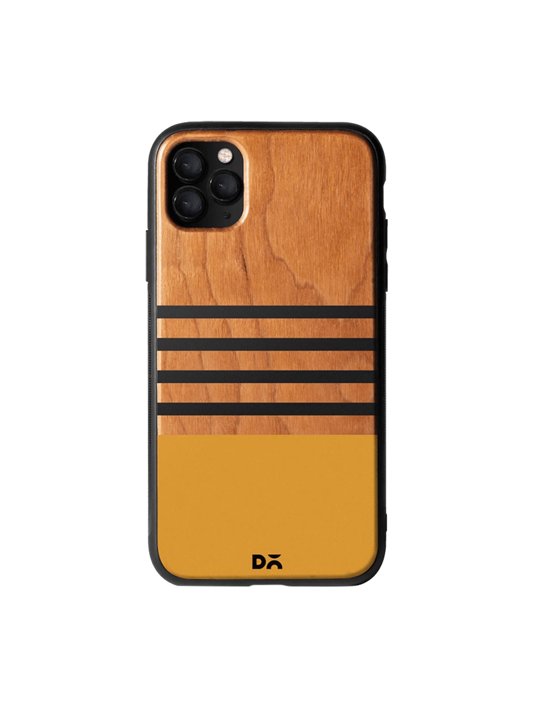 

DailyObjects Brown & Mustard Yellow Horizontal Wooden iPhone 11 Pro Case