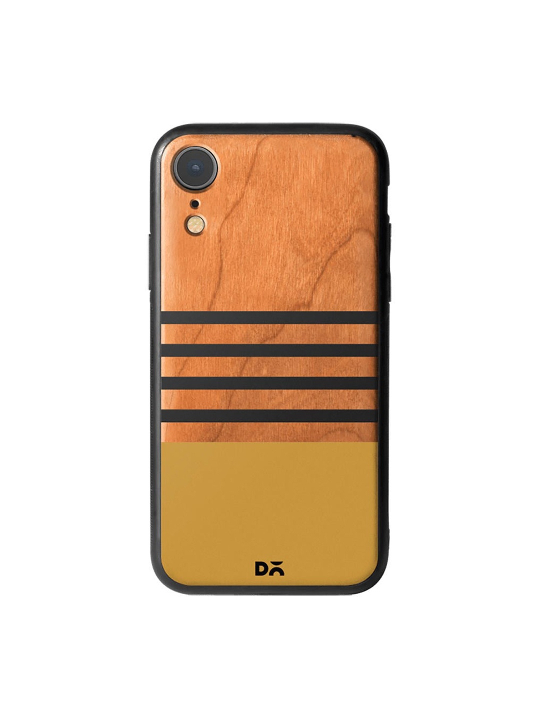 DailyObjects Brown & Yellow Horizontal Wooden iPhone XR Cover