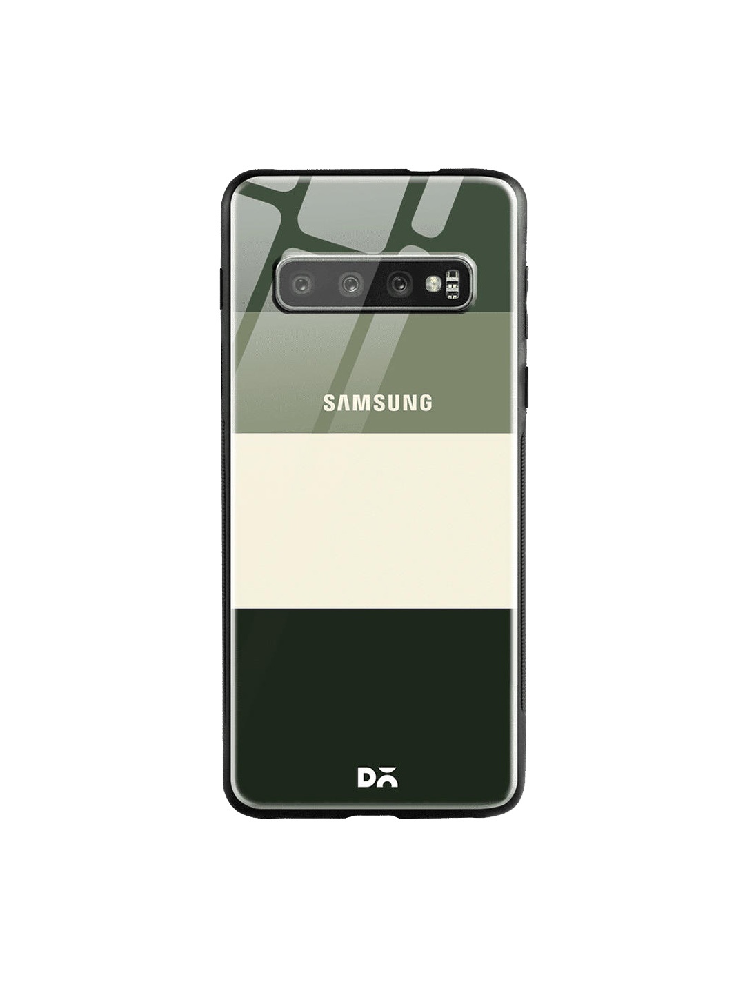 

DailyObjects Orange & Green Quin Samsung Galaxy S10 Shock Absorbent Glass Case