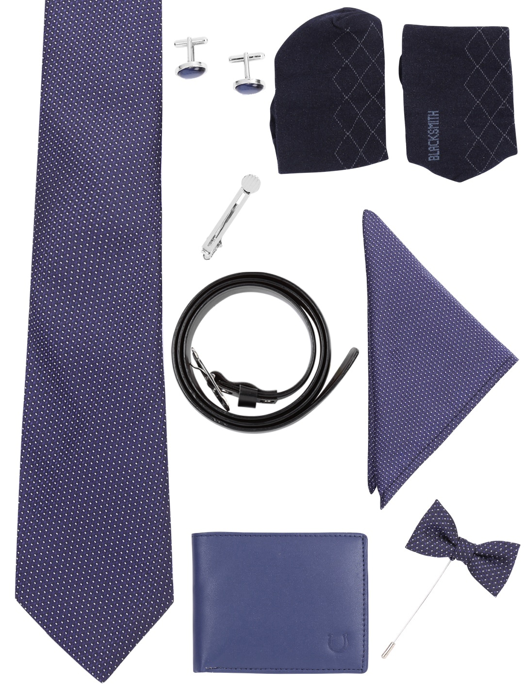 

Blacksmith Men Blue & Black Accessory Gift Set