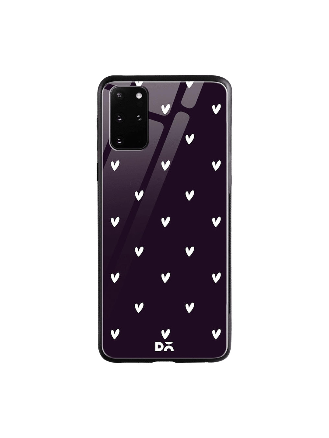 

DailyObjects Purple & White Bundle Heart Plum Samsung Galaxy S20 Plus Shock Absorbent Glass Case