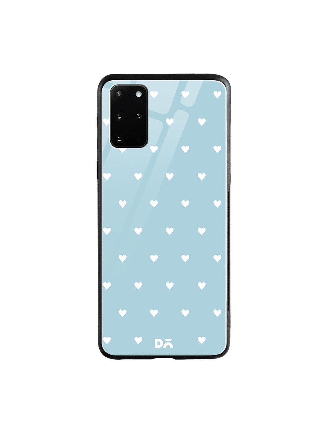 

DailyObjects Blue & White Water Hearts Samsung Galaxy S20 Plus Shock Absorbent Glass Case