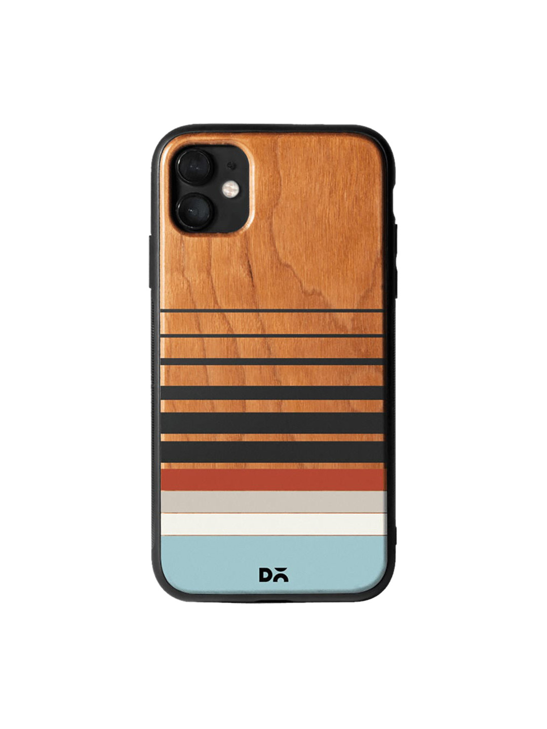 

DailyObjects Brown & Black Seashore Wooden iPhone 11 Case