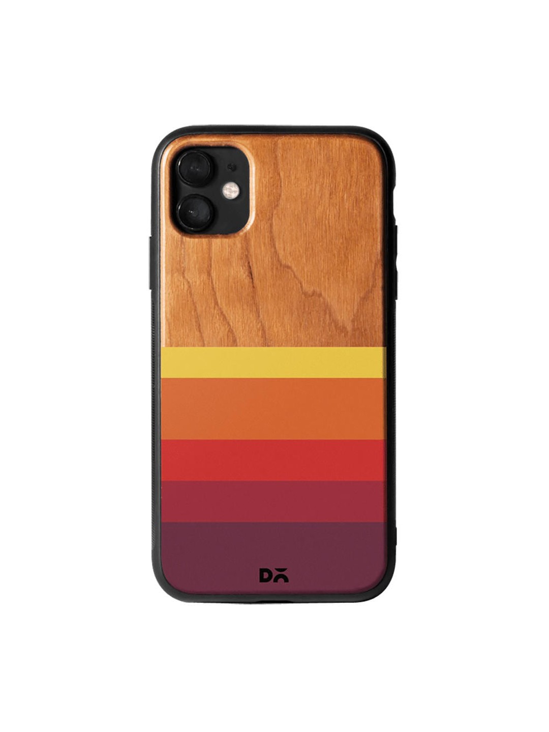 

DailyObjects Brown & Purple Sundown Wooden iPhone 11 Case