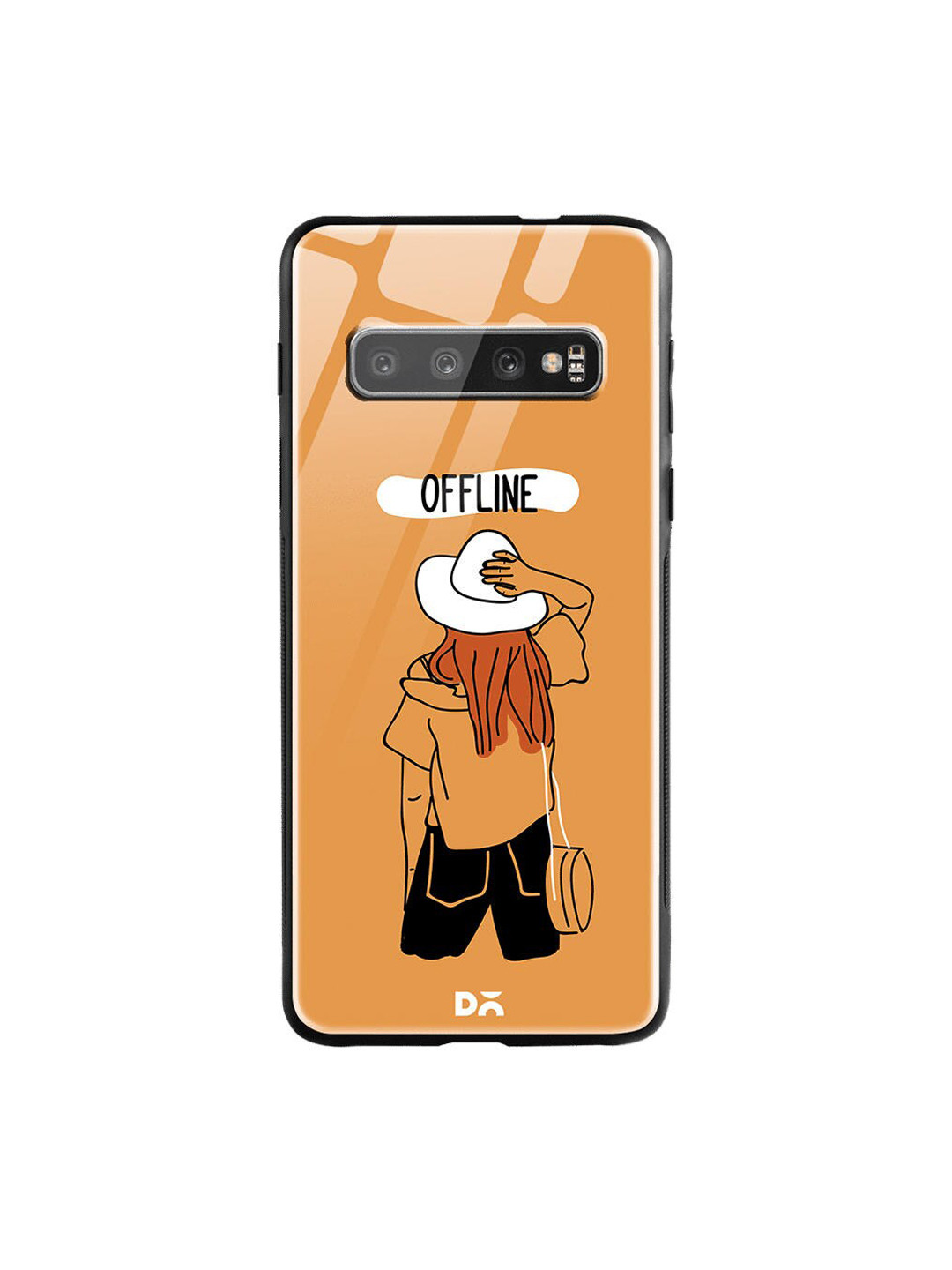 

DailyObjects Mustard Yellow & White Offline Samsung Galaxy S10 Plus Shock Absorbent Glass Case