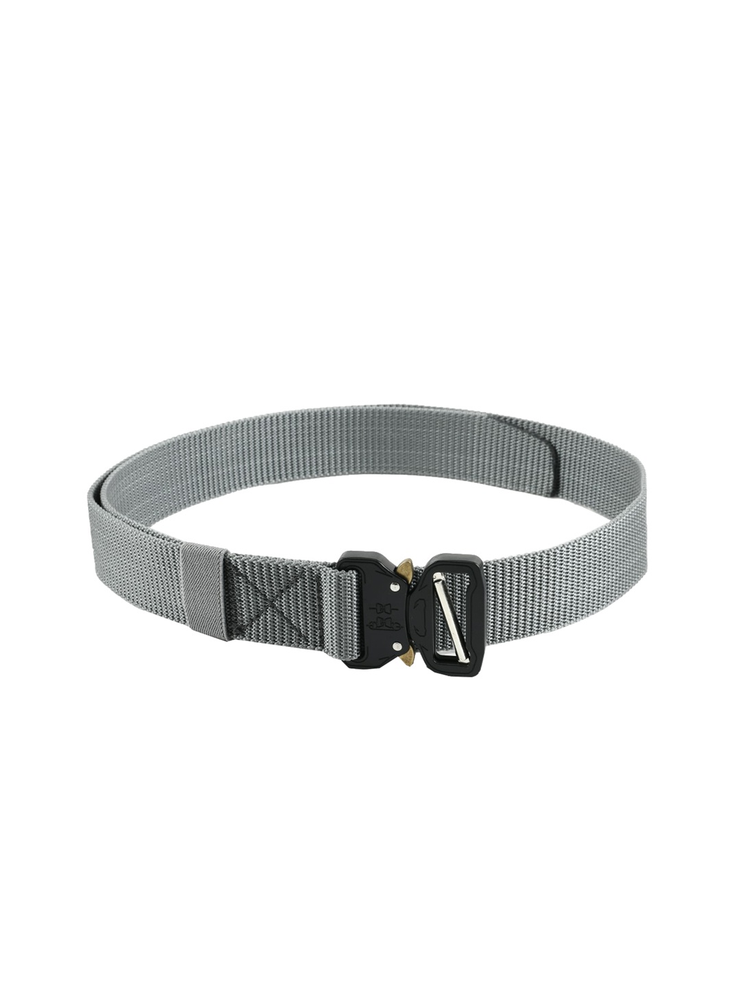 

WINSOME DEAL Men Silver-Toned Woven Design Belt