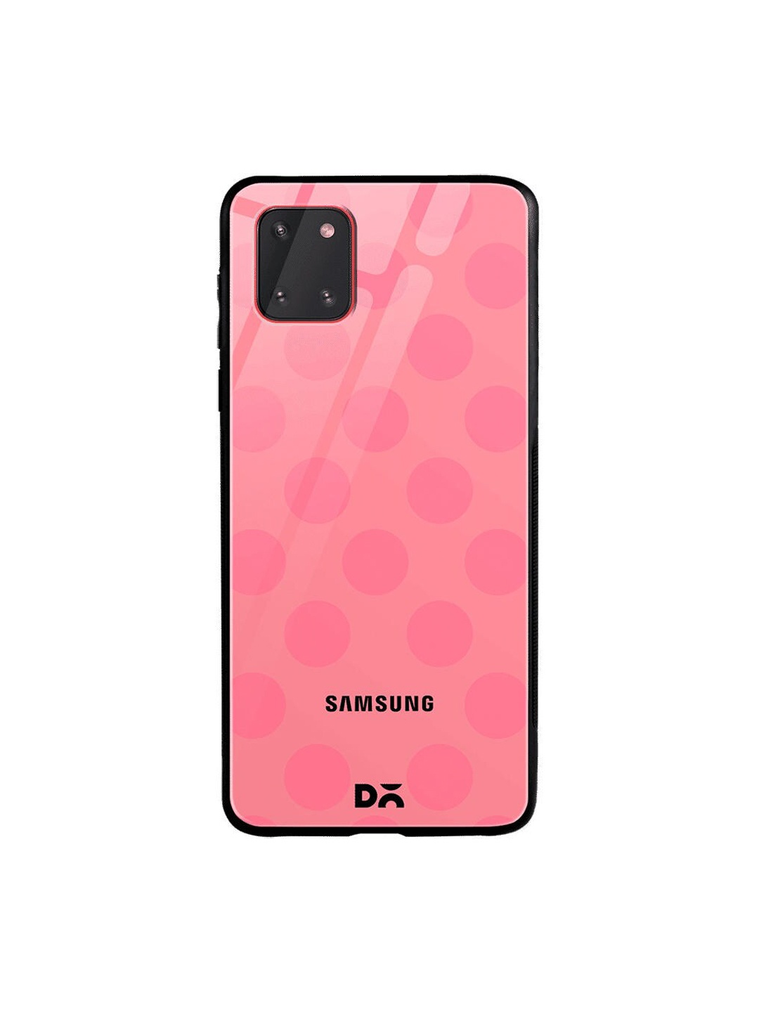 

DailyObjects Pink Polka Samsung Galaxy Note 10 Lite Shock Absorbent Glass Case