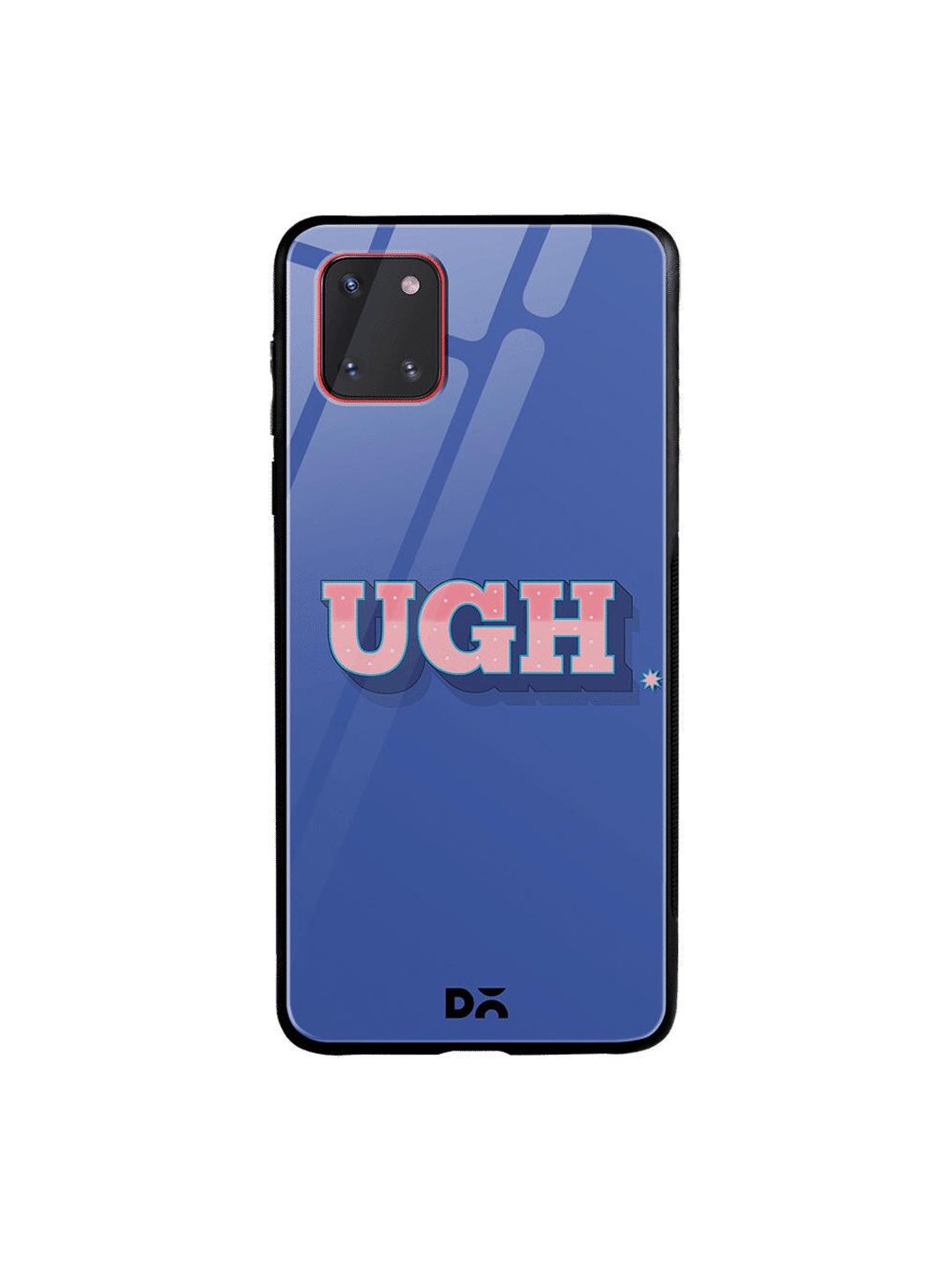 

DailyObjects Blue & Pink UGH Samsung Galaxy Note 10 Lite Shock Absorbent Glass Case