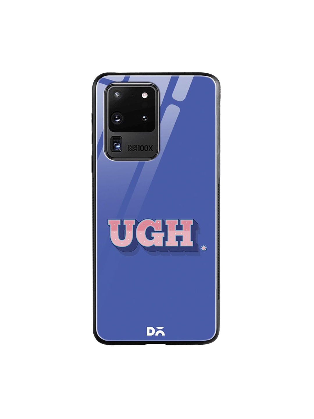 

DailyObjects Blue & Pink UGH Samsung Galaxy S20 Ultra Shock Absorbent Glass Case