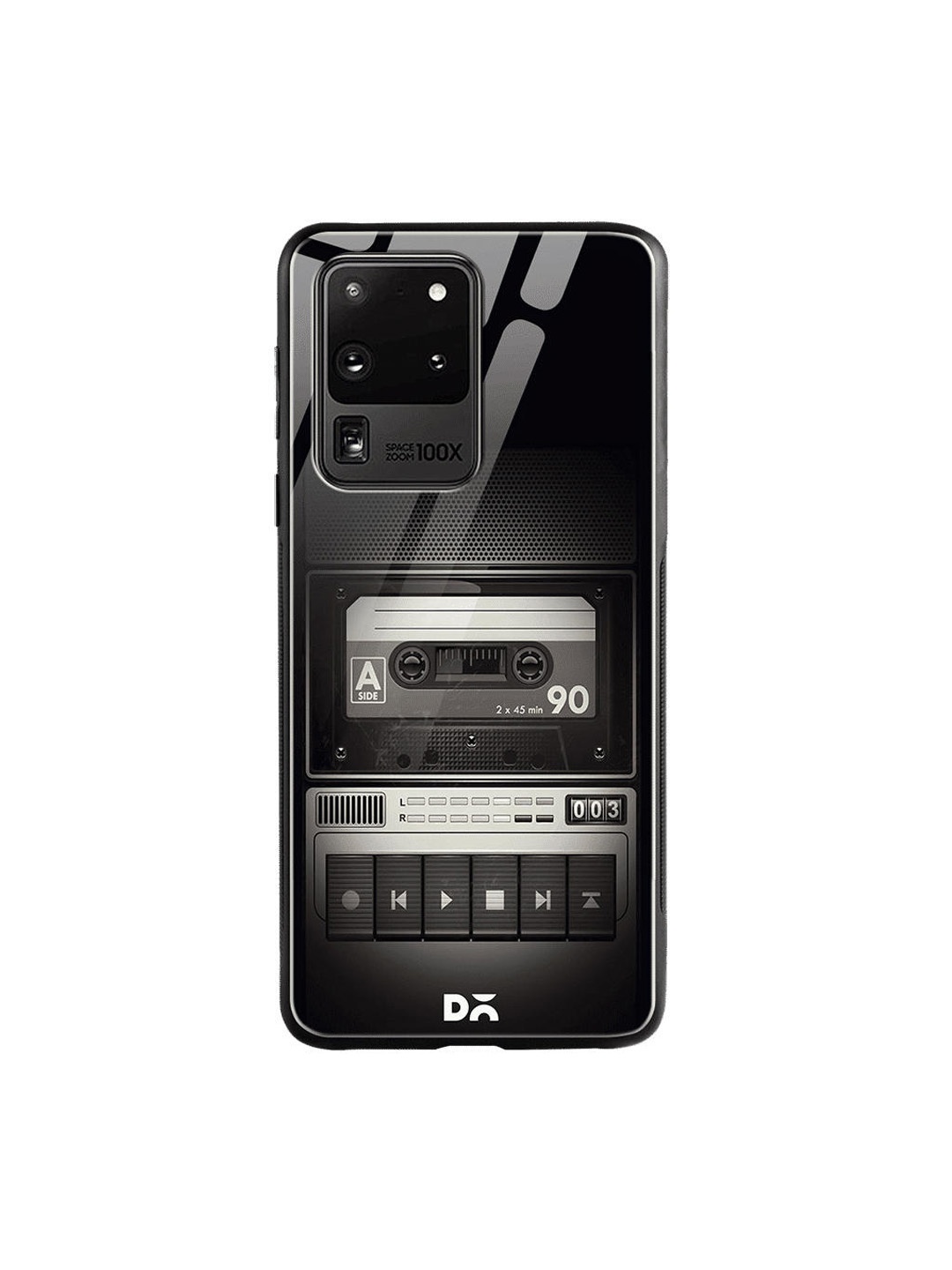 

DailyObjects Black & White Cassette Player Glass Case Cover For Samsung Galaxy S20 Ultra