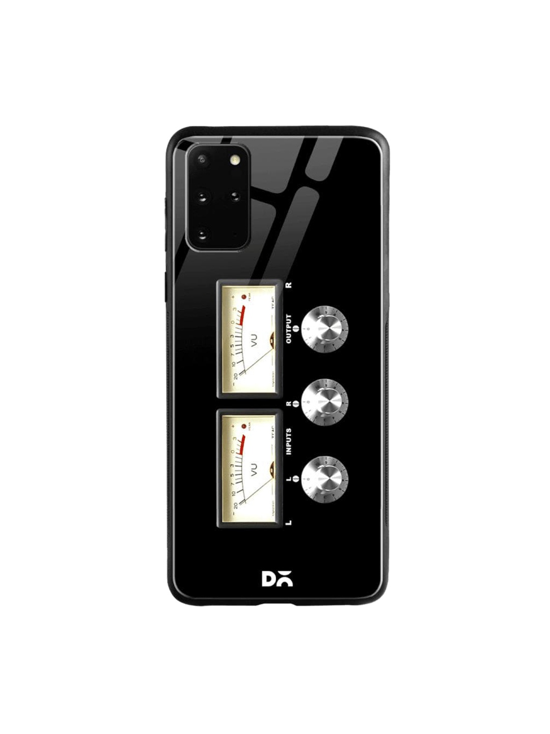 

DailyObjects Black & Off-White Amp Samsung Galaxy S20 Plus Shock Absorbent Glass Case