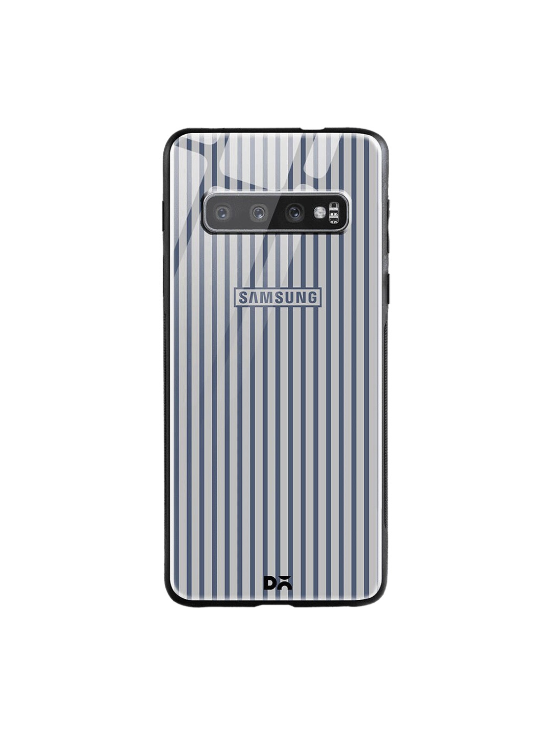 

DailyObjects Grey Stripes Samsung Galaxy S10 Plus Shock Absorbent Glass Case
