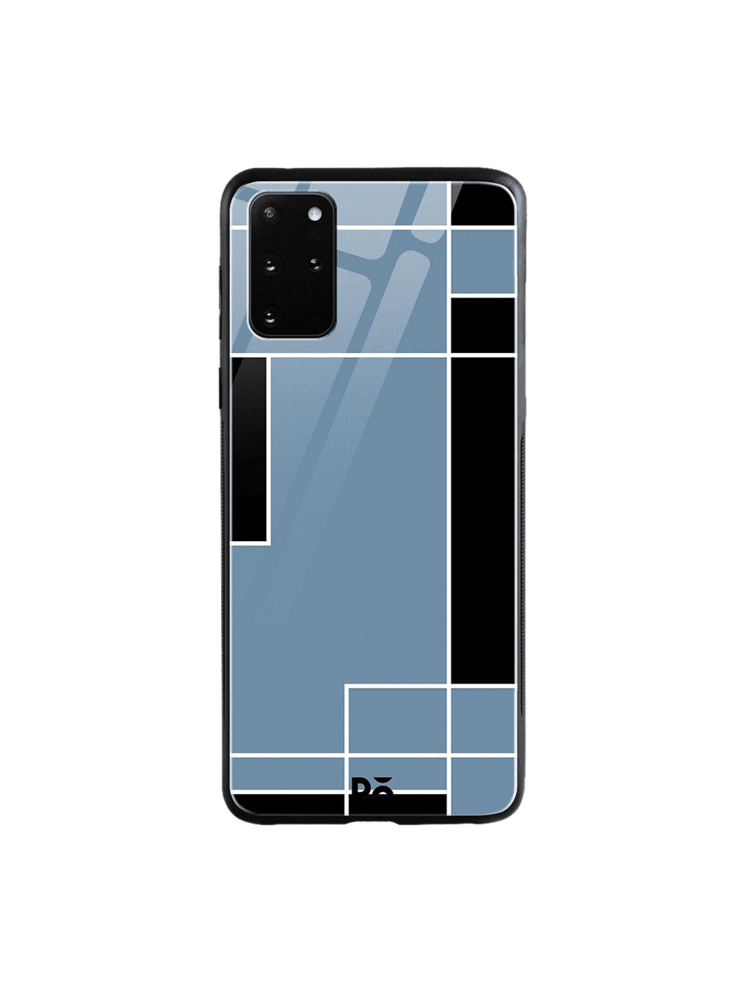 

DailyObjects Blue & Black Blueberry Blocks Samsung Galaxy S20 Plus Shock Absorbent Glass Case