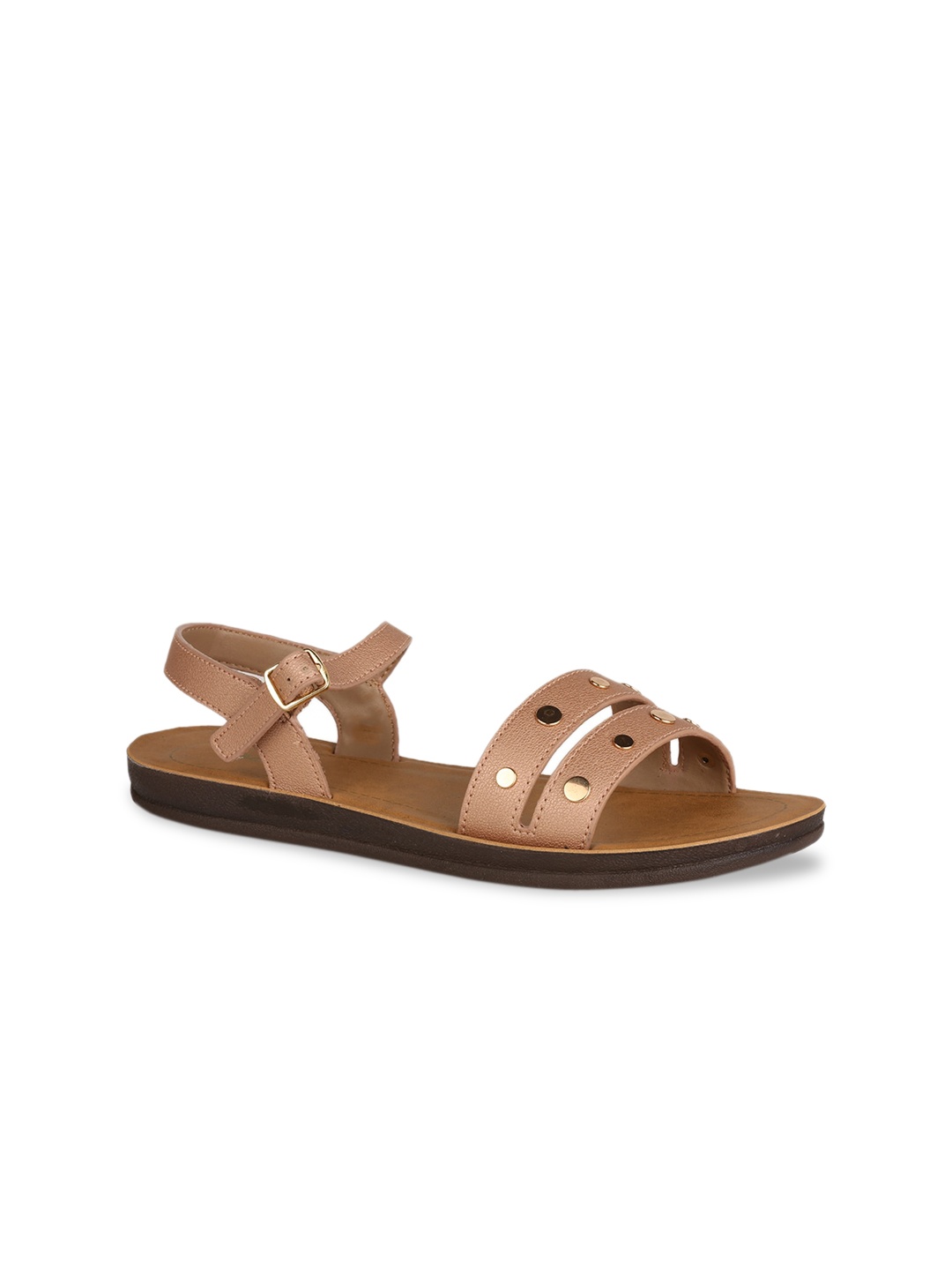 

Bata Women Beige Solid Open Toe Flats