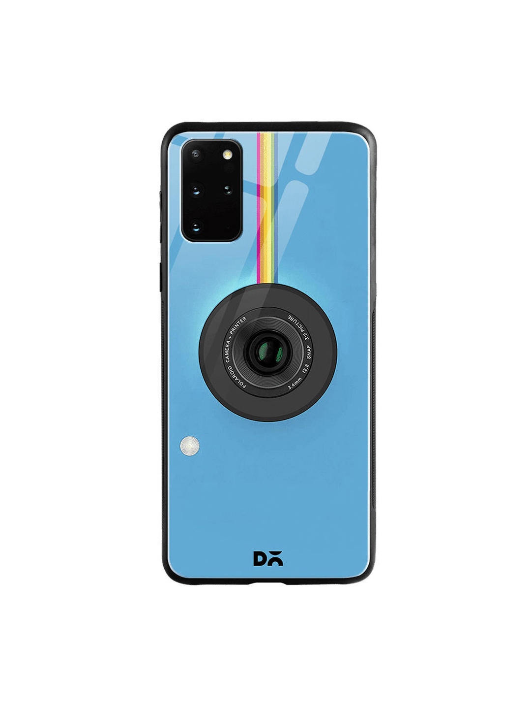 

DailyObjects Blue & Grey Polaroid Camera Samsung Galaxy S20 Plus Shock Absorbent Glass Case
