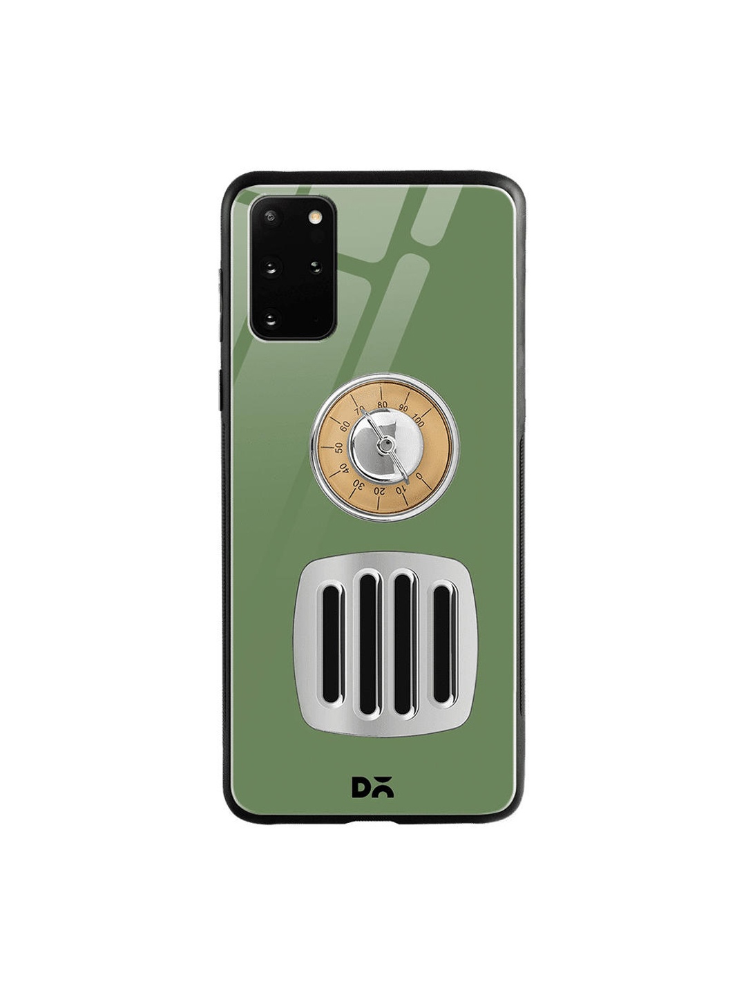 

DailyObjects Green & Brown Radio Samsung Galaxy S20 Plus Shock Absorbent Glass Case