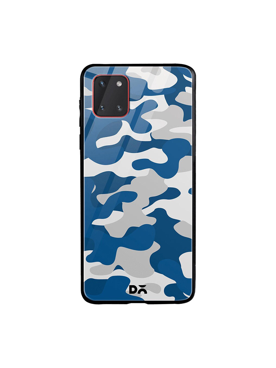 

DailyObjects Blue & Grey Camouflage Samsung Galaxy Note 10 Lite Shock Absorbent Glass Case