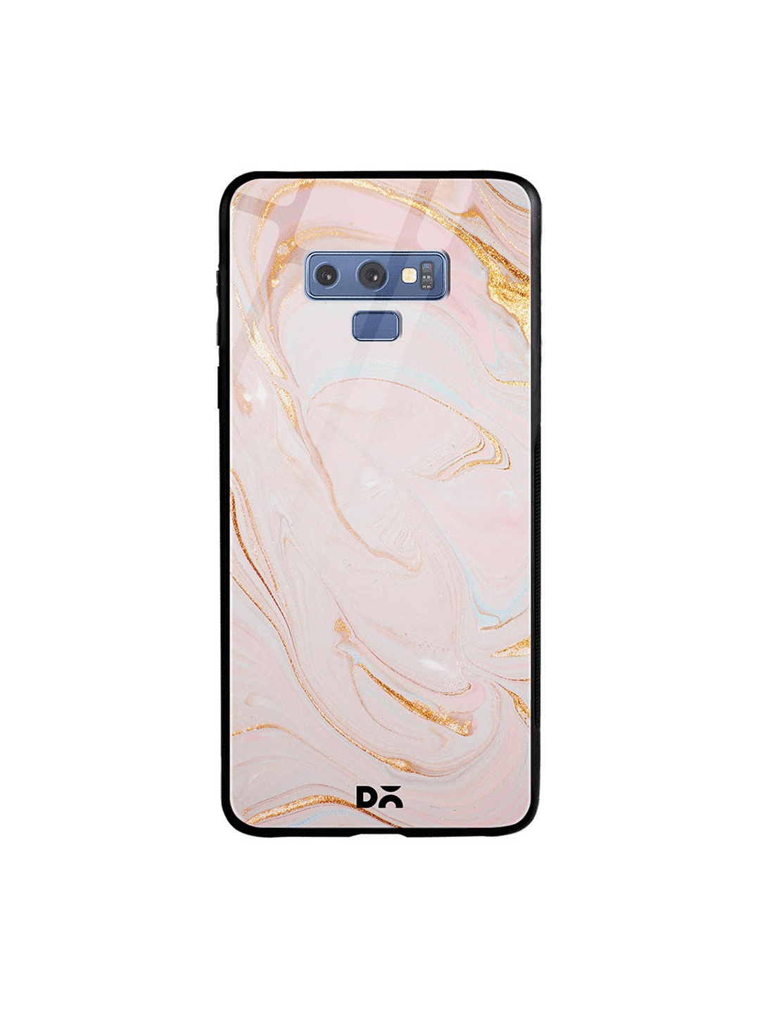 

DailyObjects Pink & Gold-Toned Magistic Marble Samsung Galaxy Note 9 Shock Absorbent Glass Case