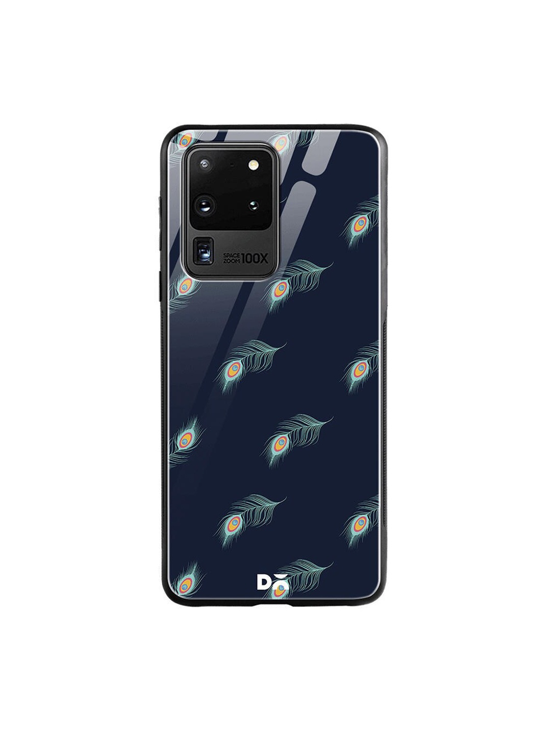 

DailyObjects Navy Blue Feathers Samsung Galaxy S20 Ultra Shock Absorbent Glass Case