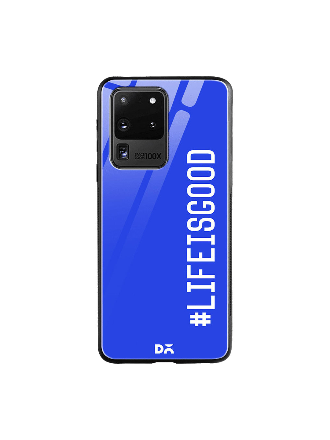 

DailyObjects Blue & White Life Is Good Samsung Galaxy S20 Ultra Shock Absorbent Glass Case