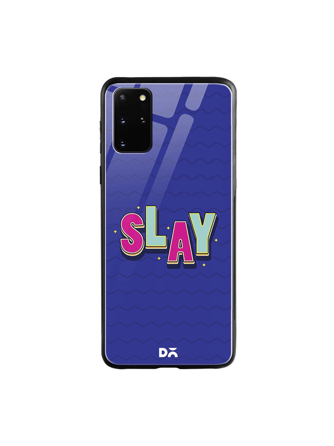 

DailyObjects Blue & Pink Slay It Samsung Galaxy S20 Plus Shock Absorbent Glass Case