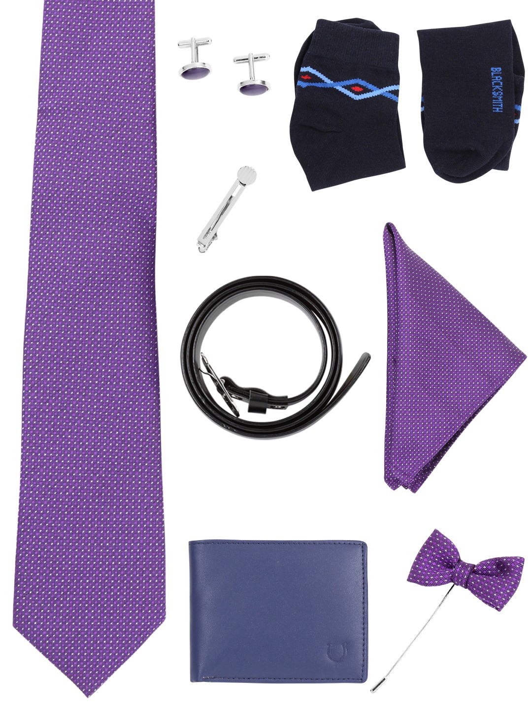 

Blacksmith Men Purple & Blue Accessory Gift Set