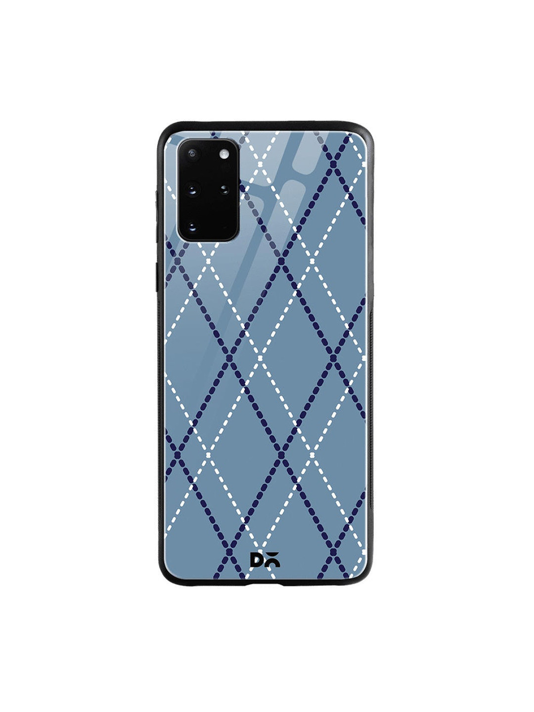 

DailyObjects Blue & White Blueberry Diamond Rope Samsung Galaxy S20 Plus Shock Absorbent Glass Case